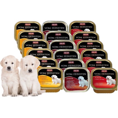 Animonda Dog Vom Feinsten Junior mix 3 příchutě 18 x 150 g