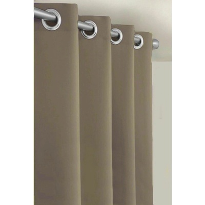 Výprodej Dekorační látky, Blackout UNI tmavě béžový, 150 cm 150 x 250 cm