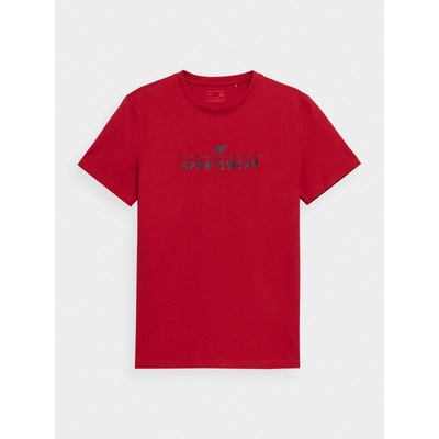 4F AW23TTSHM0878 pánske triko red