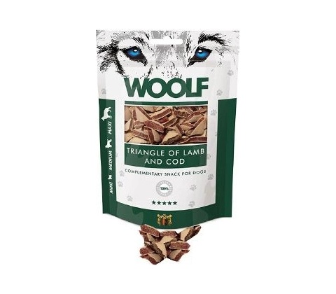 Woolf Dog Lamb and Cod Triangle 100 g