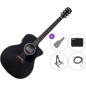 Pasadena PGC-100E Premium SET Black Електро-акустична китара Джъмбо