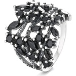 Silenti Jewelry Сребърен пръстен "Цвят" - 9 - 59.5мм (19.1мм диам. )