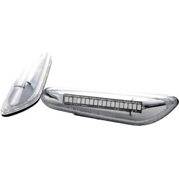 Диодни мигачи за калник bmw e46 (2001-2005) / e60 / e90 - хром с бягащ мигач