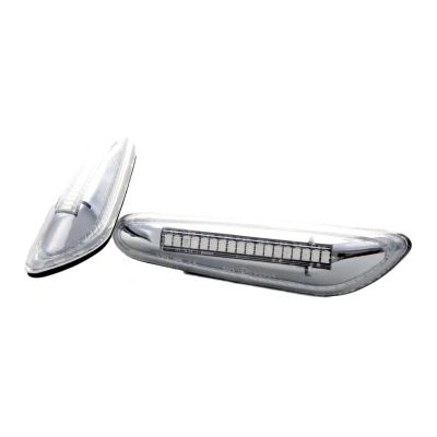 Диодни мигачи за калник bmw e46 (2001-2005) / e60 / e90 - хром с бягащ мигач