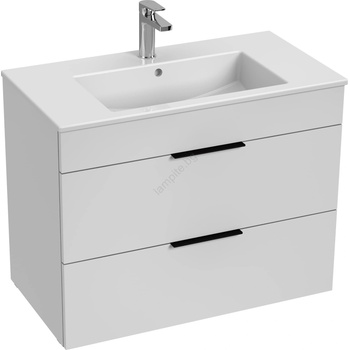 Jika h4537621763001 - Шкаф за баня cube с мивка, 80 см, бял (lf0245)