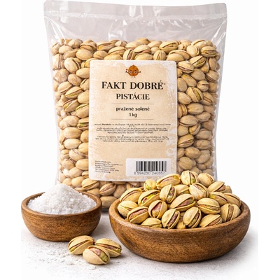 FAKT DOBRÉ Pistácie JUMBO pražené solené 1 kg – Sleviste.cz