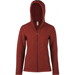 Engel Дамско вълнено яке Engel Women's Jacket with Hood Wool jacket - Terracotta Melange - размер 46/48 (EU) (105-1332-0514)