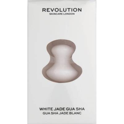 Revolution Beauty Масажор за лице Гуа ша, бял нефрит