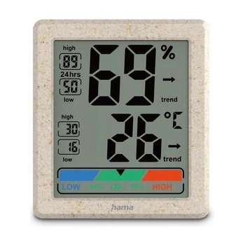 Hama Термометър и хигрометър "Ponza", дигитален, за вътрешна употреба, бежов (HAMA-222227)