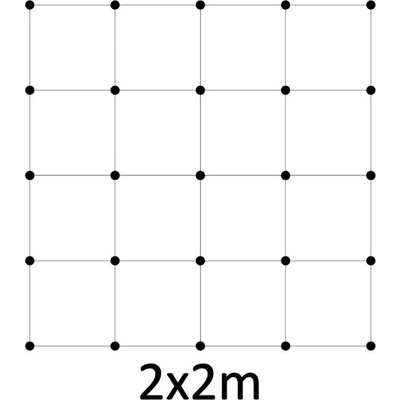 Montážna sada pre zelenú stenu - nerez, rozmer 2 x 2 m