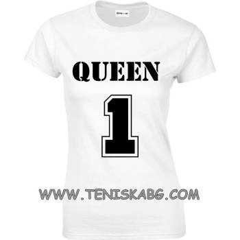 Image 1 of Fruit of the Loom Тениска с надпис - Queen 1