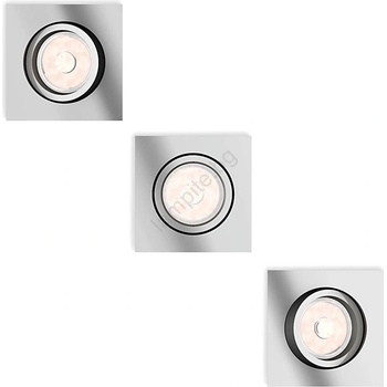 Philips 50403/11/PN - Комплект 3x Осветление за окачен таван DONEGAL 1xGU10/5, 5W/230V (P1946)