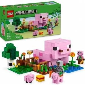 LEGO® LEGO® Minecraft The Baby Pig House 21268, 238 pcs