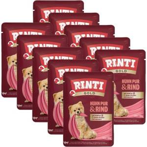 RINTI Капсула RINTI GOLD PUR пиле и говеждо 10 x 100 г