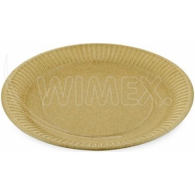 Wimex Papierový tanier nepremastiteľný kraft O23cm