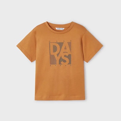 MAYORAL Тениска къс ръкав базова в оранжево за мини момче Days Mayoral