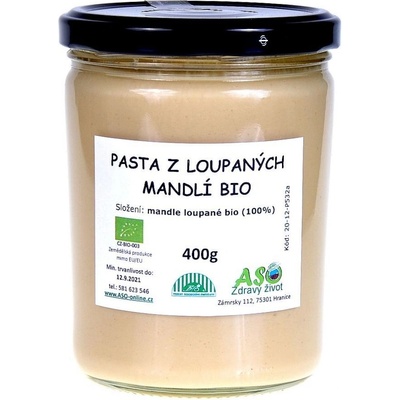 ASO Zdravý život Pasta z loupaných mandlí bio 400 g