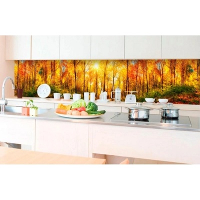 DIMEX ART Фототапет за кухня - слънчева гора 350 x 60 см
