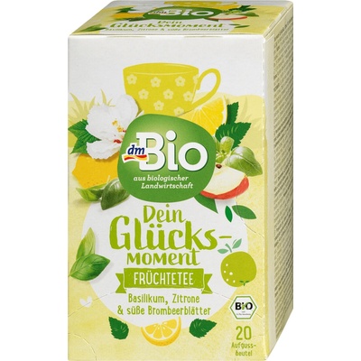 dmBio bio ovocný čaj bazalka citron list ostružiny 44 g