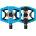 Crankbrothers Педали с автомат Crankbrothers Double Shot 2 Hybrid-Pedal Clipless pedals - Black / Blue / Black - размер One Size (860-4759-0111)