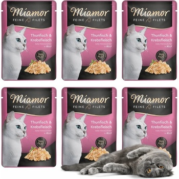 Miamor Feine Filets tuniak a krab 6 x 100 g