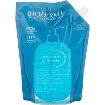 BIODERMA Atoderm Gentle Cleansing Gel jemný sprchový gel pro normální až suchou citlivou pokožku náplň 1000 ml unisex