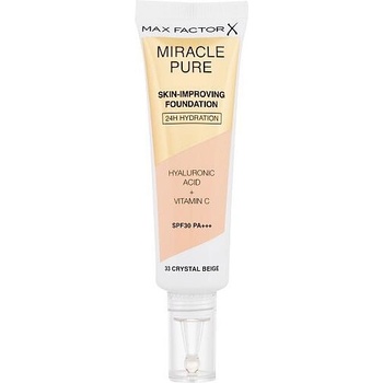 Max Factor Miracle Pure Skin dlouhotrvající make-up SPF30 33 Crystal Beige 30 ml