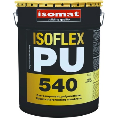ISOMAT ISOFLEX-PU 540 - Tekutá, polyuretánová hydroizolácia pod dlažbu Farba: Šedá, Hmotnosť: 25 kg