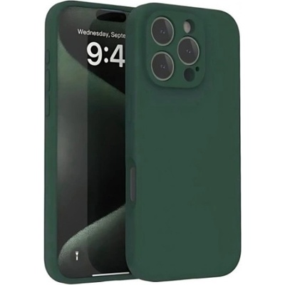 Mobi-Fon Силиконов кейс iPaky матиран, За iPhone 16 Pro Max (6.9), Тъмнозелен (IPH-16PMAX-006)