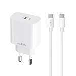 Maxlife Зарядно устройство Maxlife 20W USB + USB-C (MXTC-06) (MXTC-06)