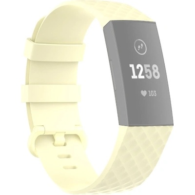 VSECHNONAMOBIL CUBE řemínek Fitbit Charge 4 / Fitbit Charge 3 žlutý 38508