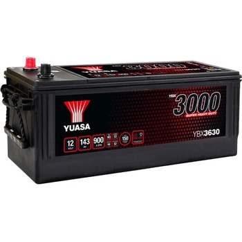 YUASA Series 3000 143Ah 900A left+ (YBX3630)