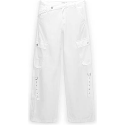 Pull&Bear Карго панталон бяло, размер 40