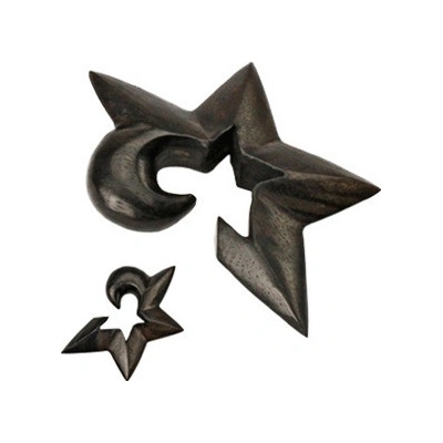 Šperky4U Dřevěná hvězda PL01084-03