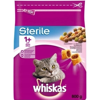 WHISKAS Sterile s kuracím mäsom pre sterilizované mačky 5 x 0,8 kg