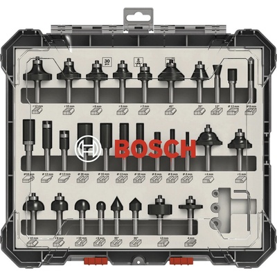 Bosch 30-dielna zmiešaná súprava fréz stopka 8 mm 2607017475