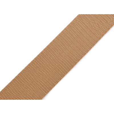 Prima-obchod Popruh polypropylenový šíře 40 mm tloušťka 1 mm, barva 73 hnědá přírodní