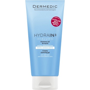 DERMEDIC HYDRAIN3 HIALURO Кремообразен почистващ гел Почистващ гел унисекс 200ml