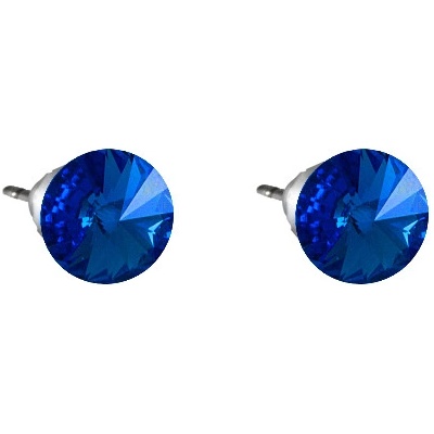 JSB Rivoli se Swarovski Elements Sapphire 2402 tmavě modré
