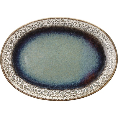 Tognana Овална чиния bloom, 30 см, синьо и кафяво (bm020308088a)