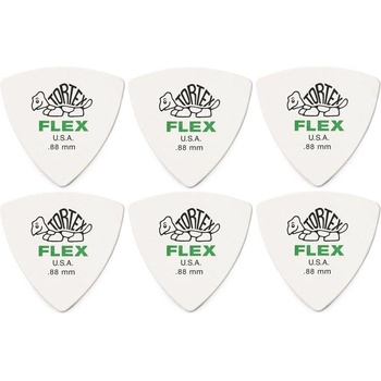 Image 1 of Dunlop 456R 0.88 Tortex Flex Triangle SET Перце за китара (456R88-6PACK-SET)