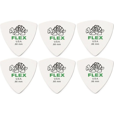 Dunlop 456R 0.88 Tortex Flex Triangle SET Перце за китара (456R88-6PACK-SET)