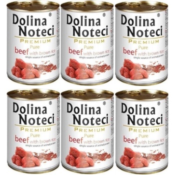 Dolina Noteci Premium Чисто говеждо месо с кафяв ориз 6x800 г