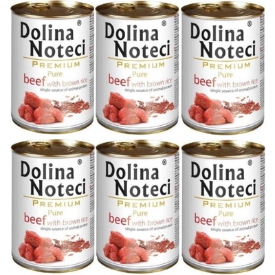 Dolina Noteci Premium Чисто говеждо месо с кафяв ориз 6x800 г