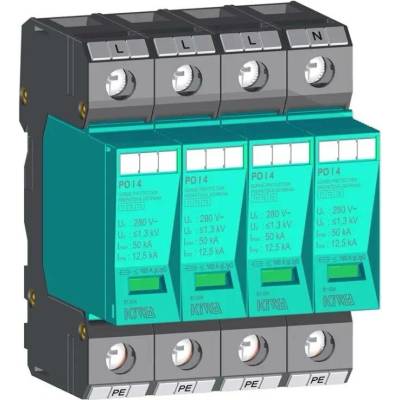 Přepěťová ochrana AC T1+T2 Kiwa 81.004 4P 280V/12,5kA