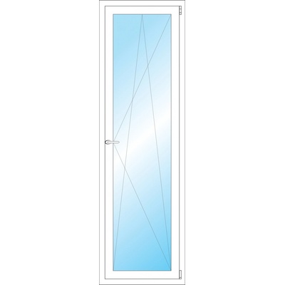 OKNA HNED Plastové okno 59x194 cm bílé otevíravé a sklopné pravé