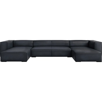 Windsor & Co Тъмносин кожен ъглов диван ("U" форма) Madame - Windsor & Co Sofas (WIN_U_71_F1_MADAME4)