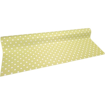 Floristická fólie s puntíkem 50cm x 9,1m 40 světle zelená