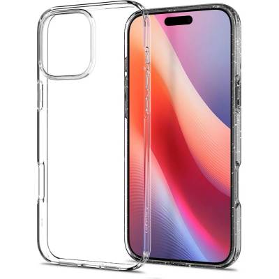 Блестящ Калъф за iPhone 16 Pro Max, Spigen Liquid Crystal Glitter Case, Прозрачен (ACS07985)