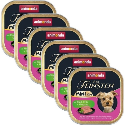 Animonda Vom Feinsten Adult Mini hovězí kachna a oregano 6 x 100 g